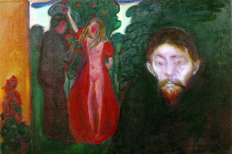"Jealousy" by Edvard Munch (1895) 