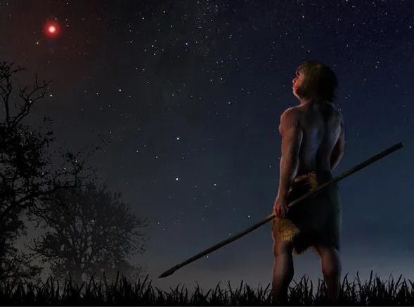 A wandering star passed within one light-year of the Sun roughly 70,000 years ago. Modern humans were just beginning to migrate out of Africa, and Neanderthals were still sharing the planet with us.
