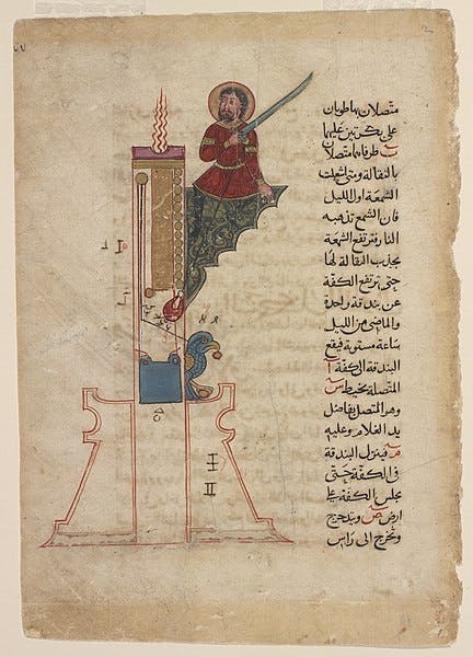 Al Jazari's The Swordman Candle Clock​ 