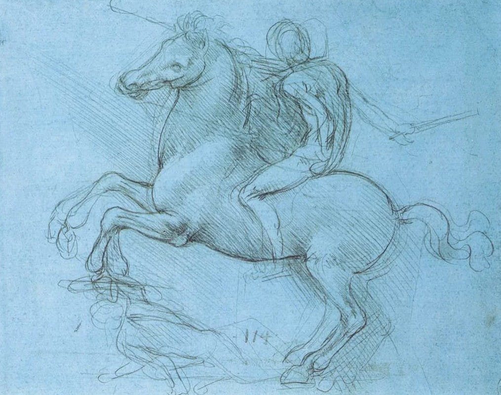 Horse study by Leonardo Da Vinci 