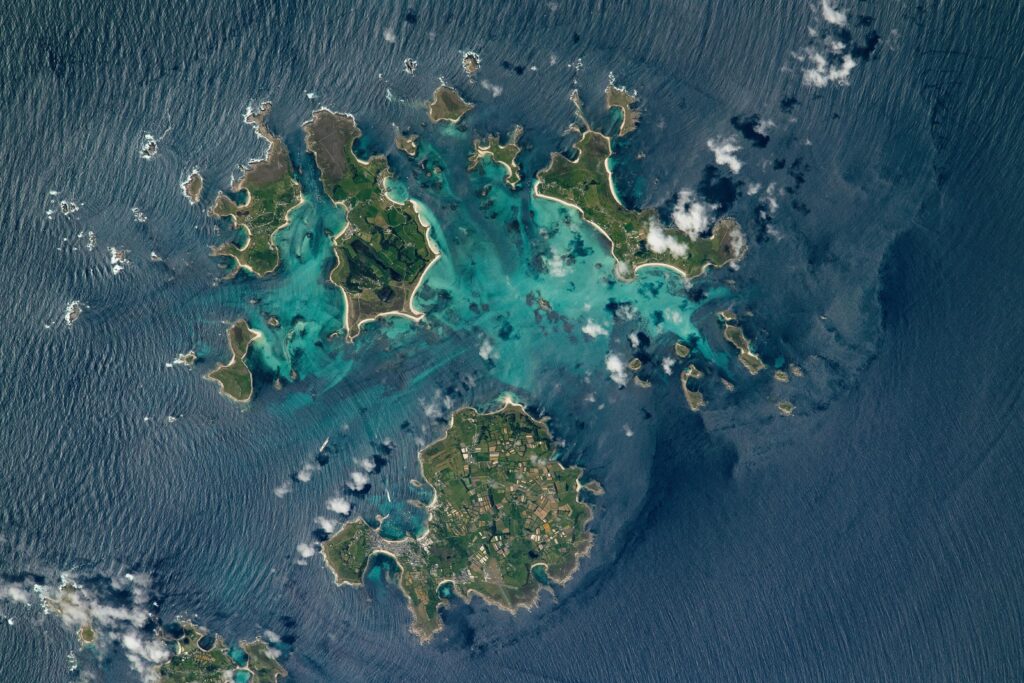 Isles of Scilly photographed from the ISS
