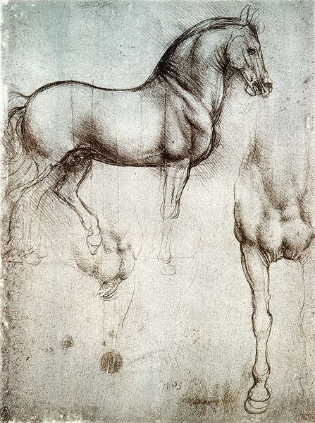 Leonardo's design of the horse 