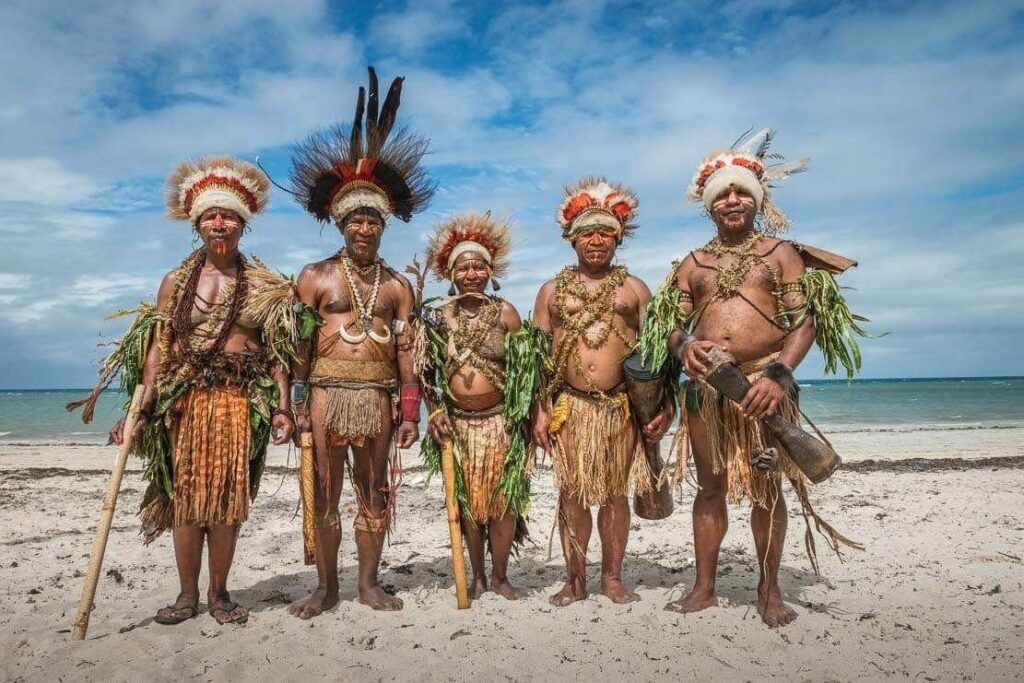 Melanesian men. Photo Coconet TV