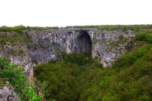 Prohodna Cave Entrance
