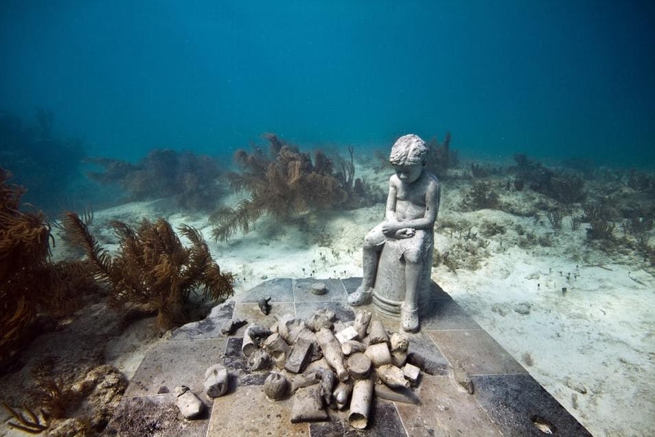 'The Inheritance' by Jason deCaires Taylor. MUSA, Mexico 