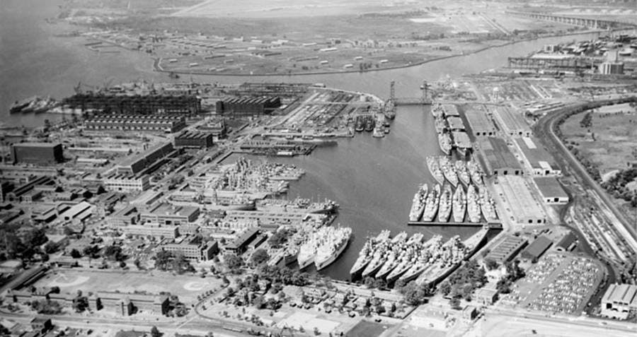 The Philadelphia Naval Shipyard, where the USS Eldridge was docked
during the alleged Philadelphia Experiment